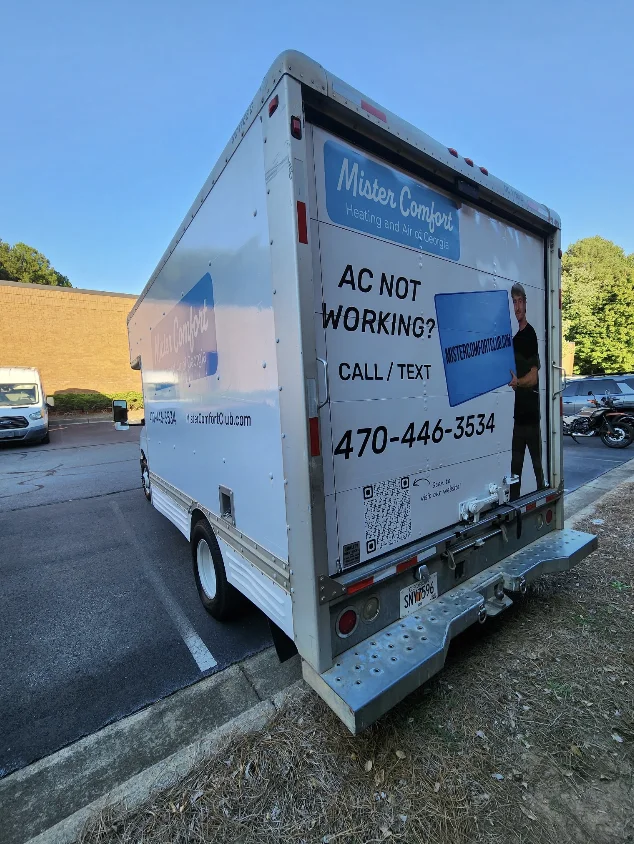 Mister Comfort’s commercial vehicle wrap